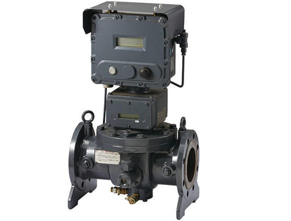 Electronic turbine gas meter